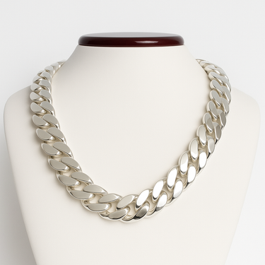 Cuban Link Necklace - 18 mm Premium 999 Sterling Silver